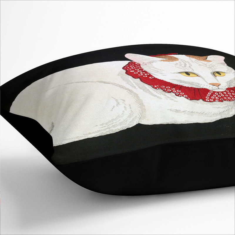 Square Throw Cushion, Black, 55cm H x 55cm W x 20cm D