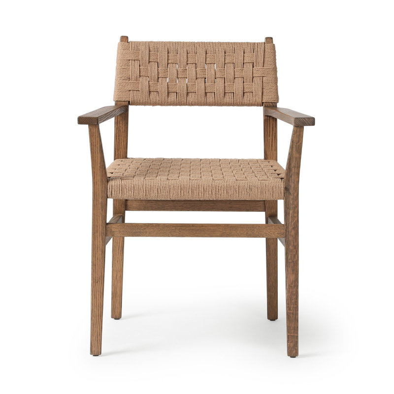 Bernadien Dining Armchair-Double Twisted Paper Cord