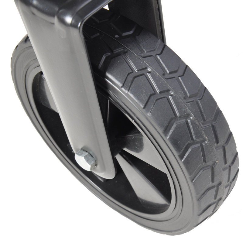 Mini chariot de plage pliable, H 3,02 pi x l 2,53 pi x P 1,66 pi, Noir / Bleu