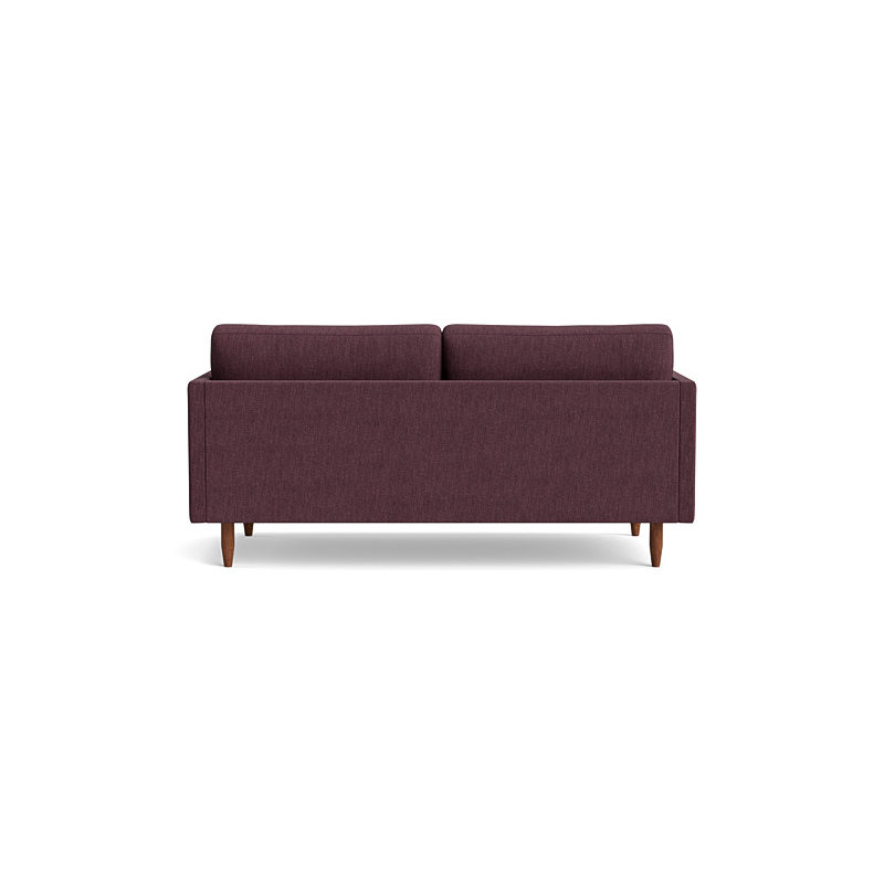 Skinny Fat Loveseat (70"), Performance Weave - Aubergine