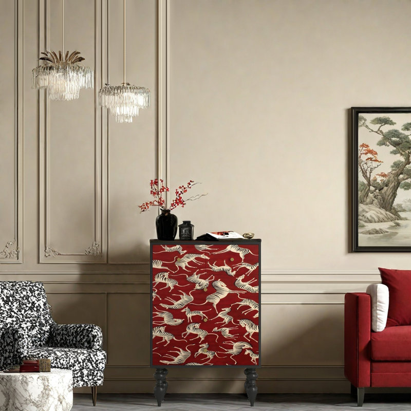 Armoire de salon de style rétro français