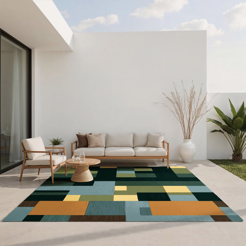 Tapis intérieur et extérieur modulaire, Rectangle 1 pi 6 po x 2 pi 6 po