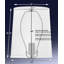 Abat-jour cloche en lin (araignée) H 10,5 "x l 9" en blanc