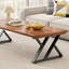 Table basse en cerisier massif et acier-1130324884
