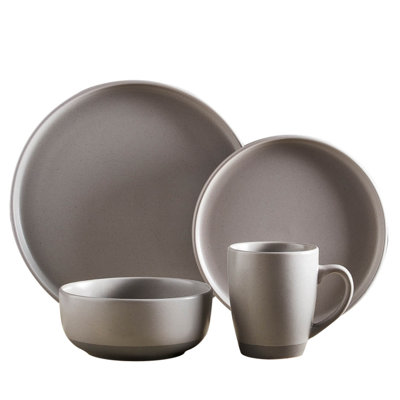 Barbary & Oak Avena 16 Piece Stoneware Dinnerware Set - Service for 4