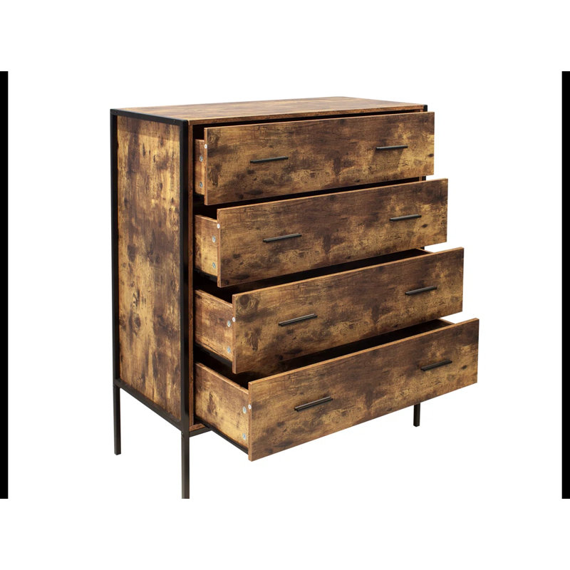 Commode 4 tiroirs de style industriel