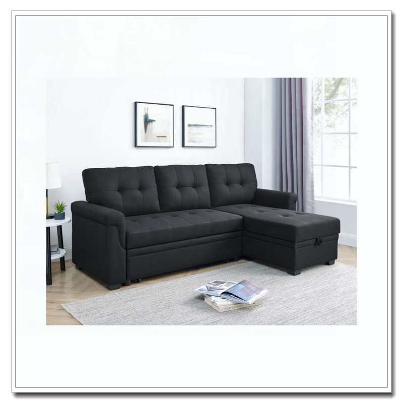 86'' Upholstered Pull-Out Sofa Bed