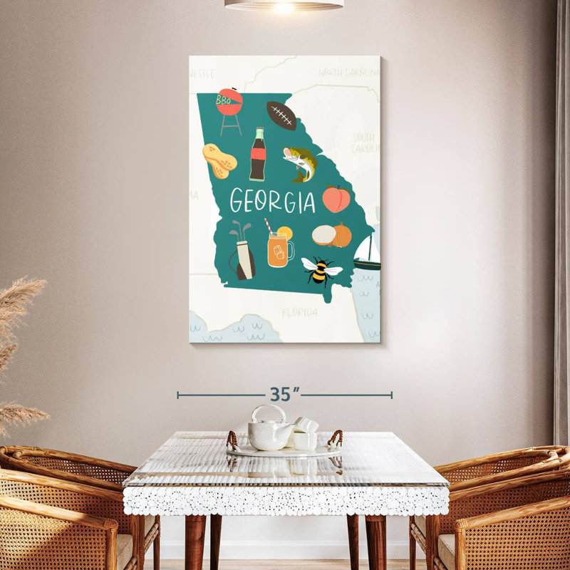 Georgia Icons, 48" H x 32" W