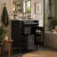 Meuble-lavabo 24 po avec lavabo supérieur, meuble-lavabo moderne avec 2 tiroirs et un tiroir basculant, meuble-lavabo simple-131254496
