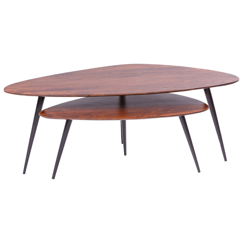 Varak Solid Wood Top Nesting Tables