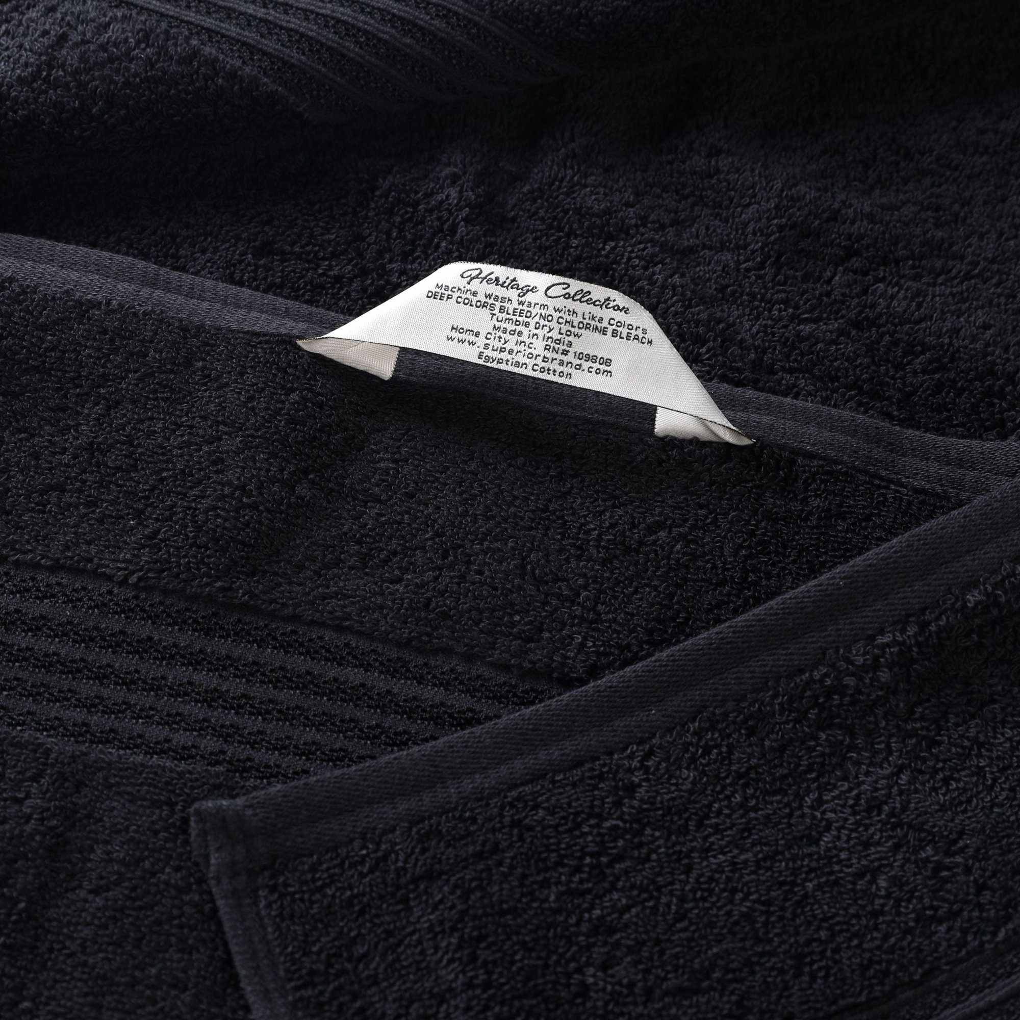 Oleg Egyptian-Quality Cotton Highly Absorbent Medium Weight Bath Sheet Set, Bath Sheets - 2 Pack, Black