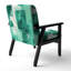 Fauteuil d'appoint rembourré Glam Dancing Shape I-1481656934