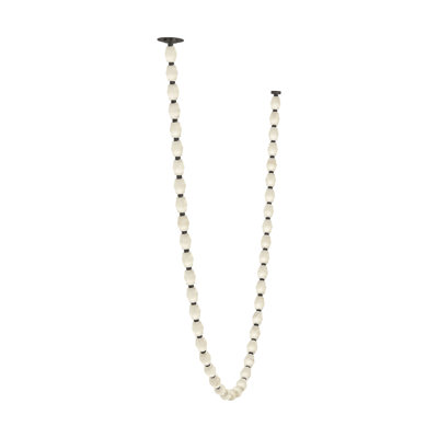 Sean Lavin Collier 240 Chandelier in Bronze with Alabaster shade
