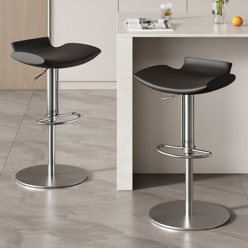 Chaise d'appoint noire et argentée (dossier de 2), Noir, 2
