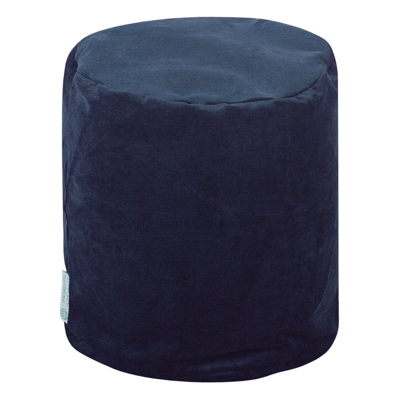 Villa Upholstered Pouf, Navy