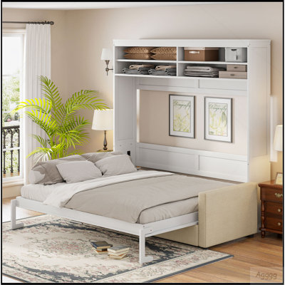 Queen Size Murphy Bed Wall Bed with Sofa