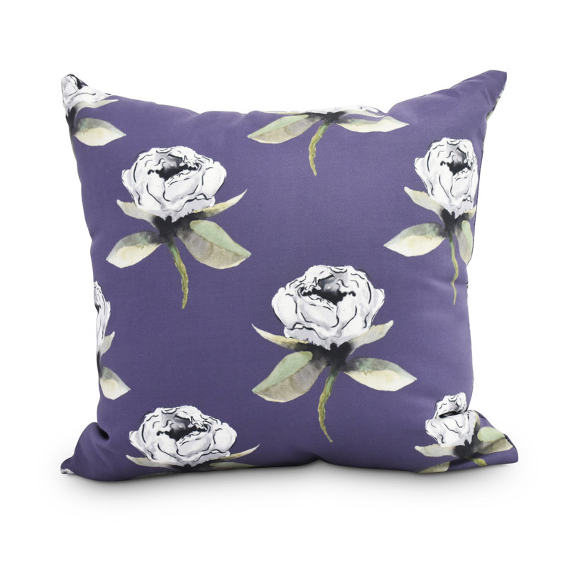 Housse et insert de coussin carré Fickle Florals, 20 po x 20 po, Mauve