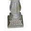 SunJet 23.8" H Concrete Bird Bath with Carved Pedestal