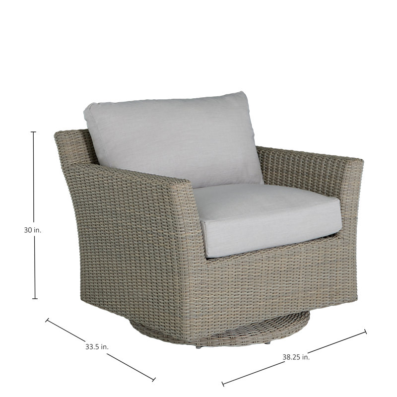 Fauteuil oscillant tissé Club - Huître, Welt, InsideOut® Rollo ‑ lin argent, Huître