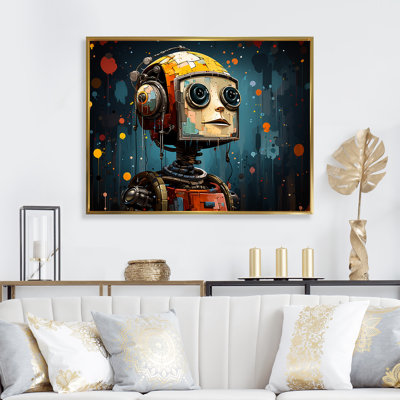 Popart Robot Fusion II - Art mural Pop Art