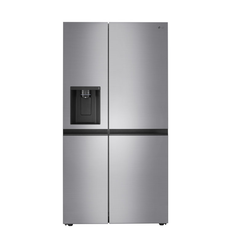 LG 27 cu. ft. Side-By-Side Refrigerator with Smooth Touch Ice Dispenser, Silver