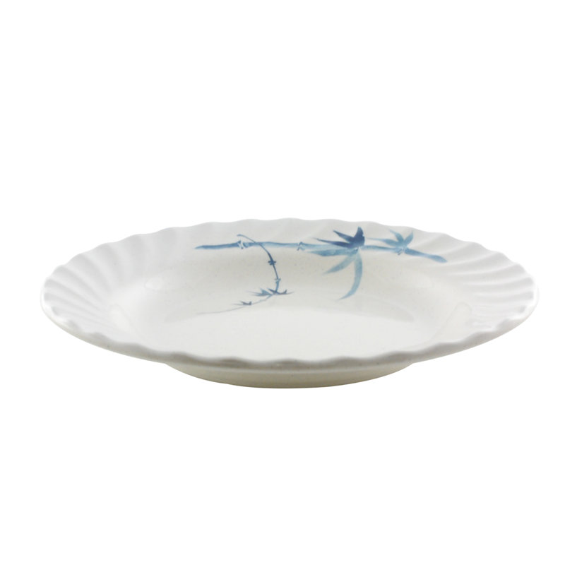 Bamboo Curved Rim 10.5" Dinner Plate
