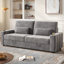88" Velvet Square Arm Sofa with Storage, Deep Seat Sofa With USB Charging Ports & Cup Holders-227029901-234507903