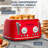 4-Slice Retro Red Toaster w/Dual Control, Warming Rack & 6 Browning Settings