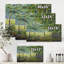 Pins et buissons dans la forêt I - peinture sur toile-60160286-60160279