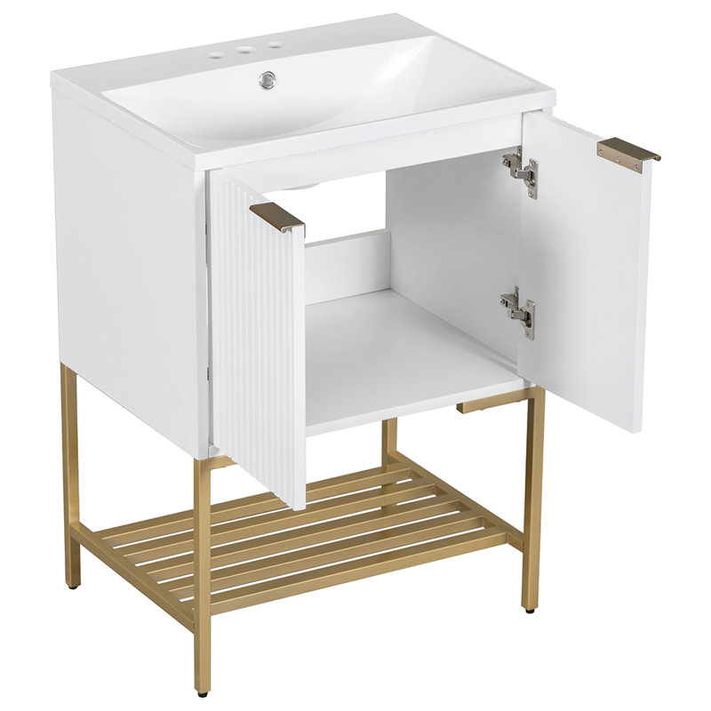 Ensemble de meuble-lavabo simple 24,01 po avec plateau