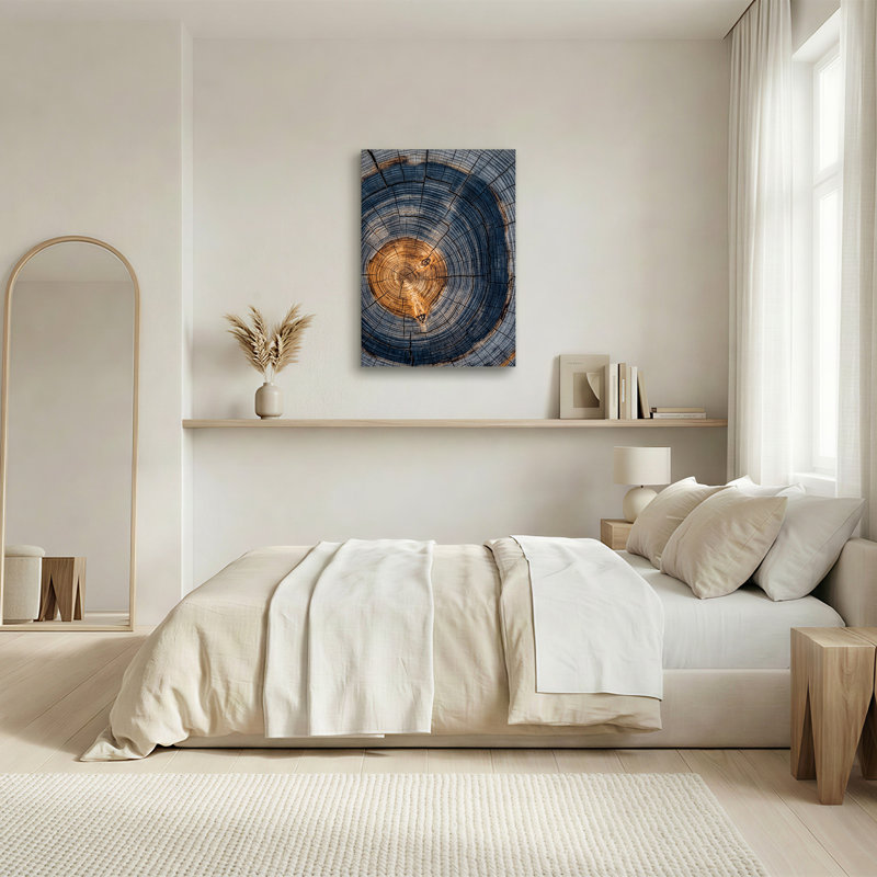 «Blue and Brown», H 18 po x l 12 po