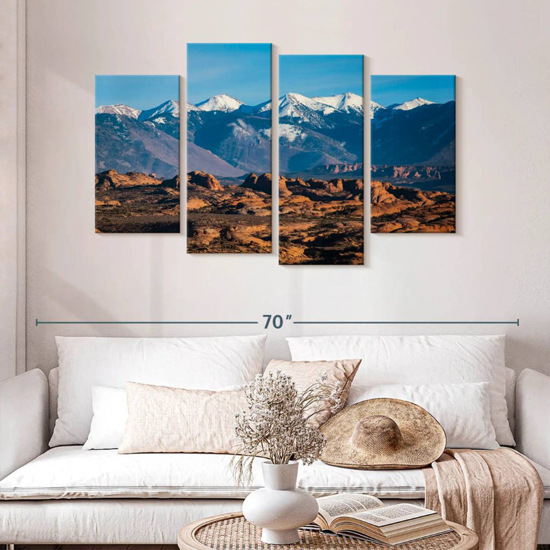 La Sal Mountain Scenery, 32" H x 52" W