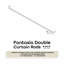 Tringle à rideaux double réglable blanc Fantasia-88578566