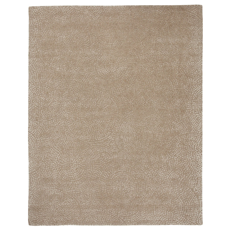 Circumstance Geometric Area Rug in Gray/Taupe, Rectangle 2' x 3'