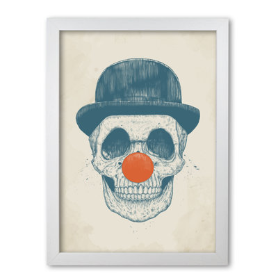 Dead Clown Skull 1 Piece Wall Art