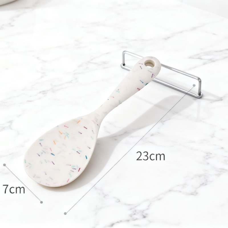 Ensemble d'ustensiles de cuisine en silicone 6 pièces Spatule antiadhésive pour la cuisson, la cuisson et les grillades