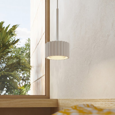 Aura 1 - Light Brushed Nickel Pendant