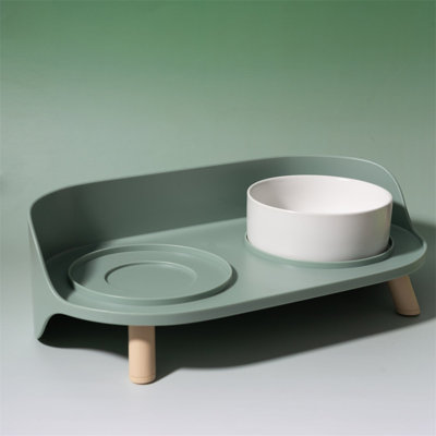 Mangeoire double pour animaux Bone China
