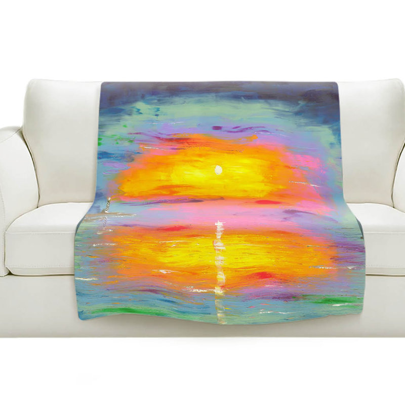 Couverture sherpae en douceur de soleil à phare, l 68 po x L 80 po