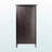 Ronan Glass Door Wine Cabinet with Shelves and Storage, Espresso Finished, 37.25'' H X 18.92'' X W 12.45'' D