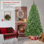 Arbre de Noël 7,5 pi avec fil mémoire, arbre en PVC artificiel à charnière 1200 pointes, arbre de Noël facile à installer pour la décoration des Fêtes-2111968013