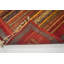 Aryana Wool Striped Area Rug in Red