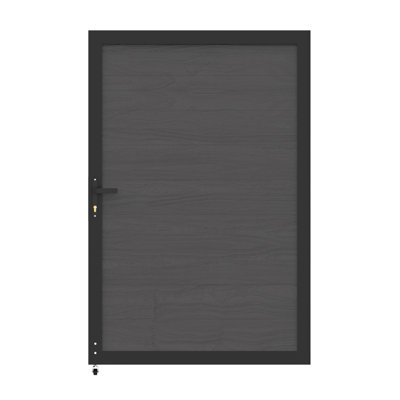  6ft H Privacy Fence Gate With Metal Frame And Knob Kits