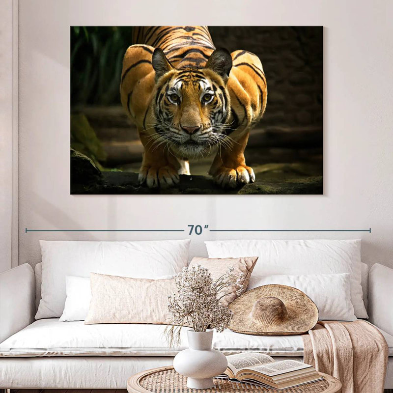 Brampt Fearless Tiger, 34" H x 51" W