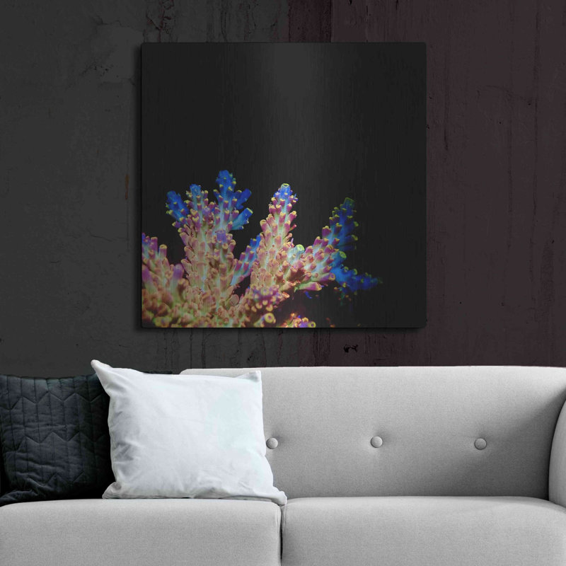 Coral Reef, art mural en métal, H 36 po x l 36 po