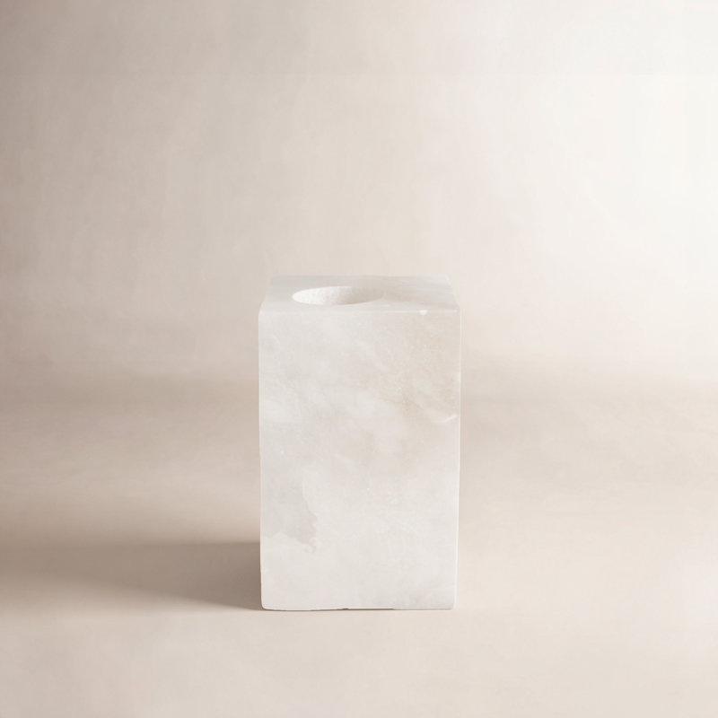 Porte-bougie Claritza Alabaster T-Lite, H 6 po x l 3,5 po x P 3,5 po