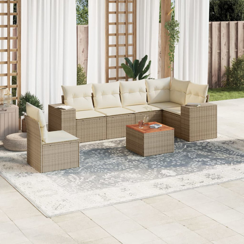 Vidaxl Garden Sofa Set Beige