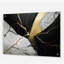 «Abstract Geode Black IV», art mural abstrait en marbre-487607877