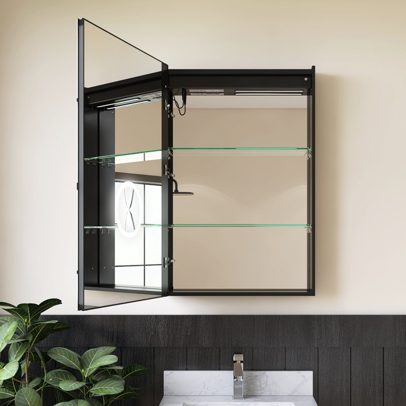 Armoire à pharmacie avec miroir et désembueur 24 po x 36 po Medunjess