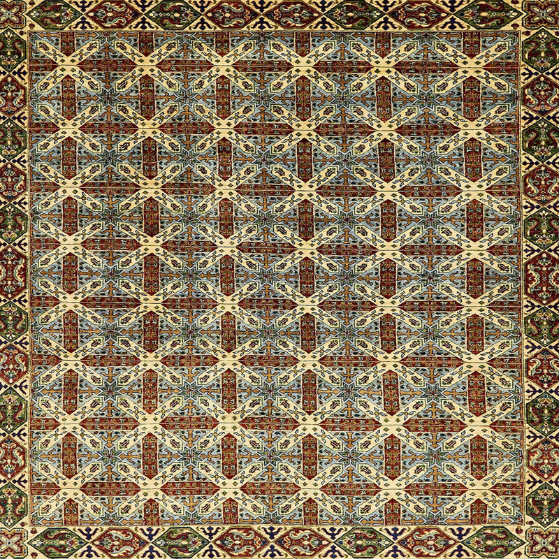 Abstract Indoor Rug, Square 8'